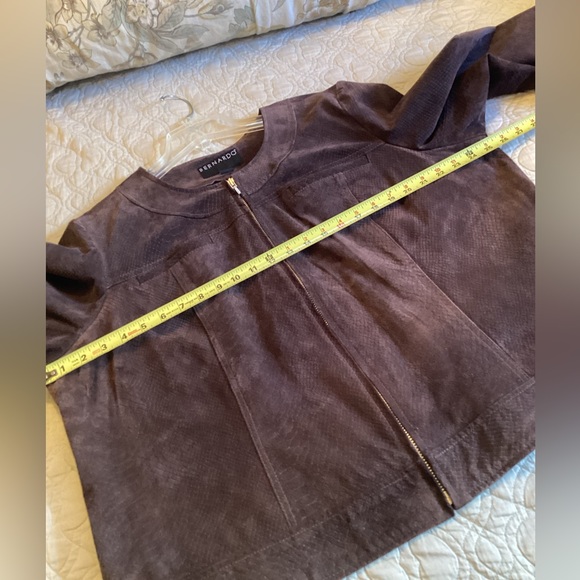 Bernardo Suede Jacket - Brown Python (2X*) - Picture 7 of 12